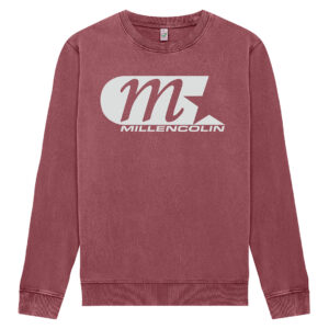 Logo Crewneck Sweatshirt Washed Burgundy
