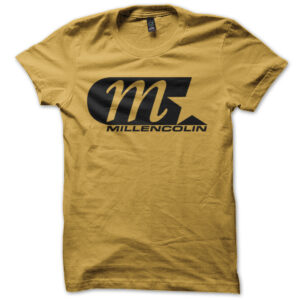 Logo T-shirt Yellow Black print
